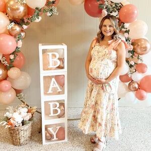 Shoulder Tie Floral dress